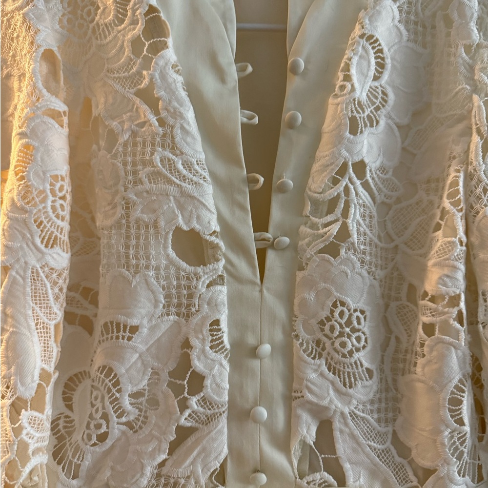 NWT Mestiza Ivory Lace Dress Size 2 NEW - Picture 3 of 10